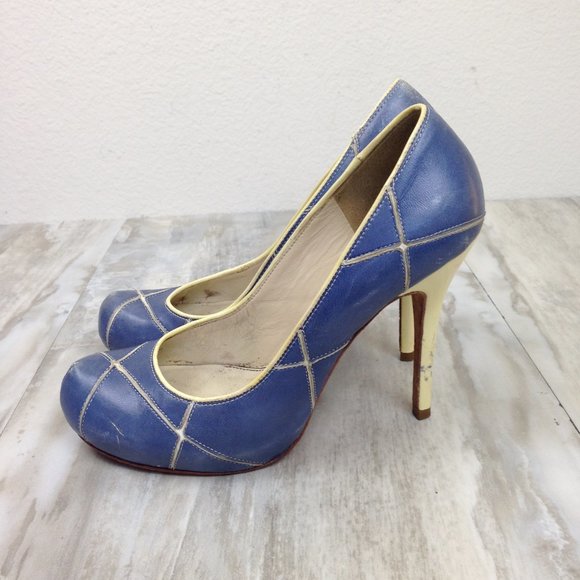 L.A.M.B. Leather Heels 7 - Picture 3 of 9